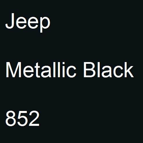 Jeep, Metallic Black, 852.